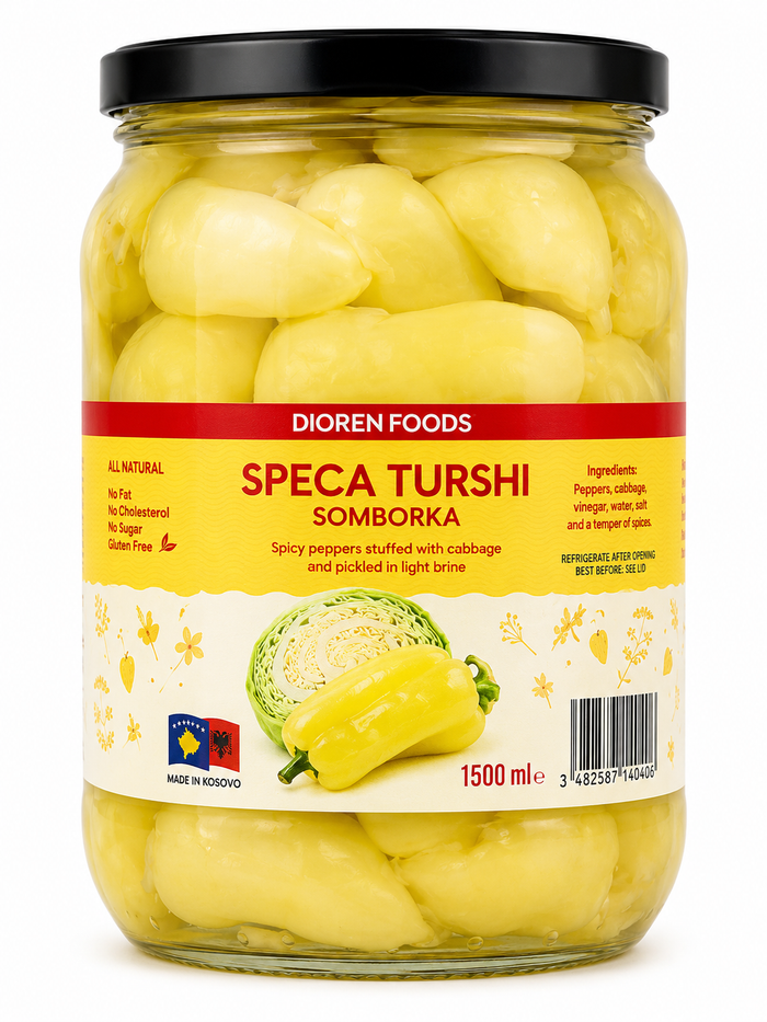 Somborka Pickled Peppers Jar 1500 ml