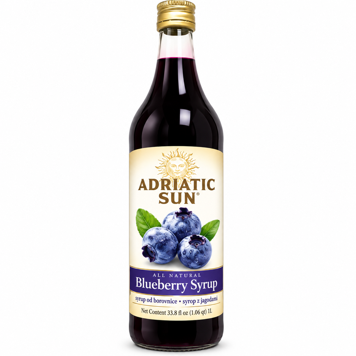 Adriatic Sun Blueberry Syrup 1L