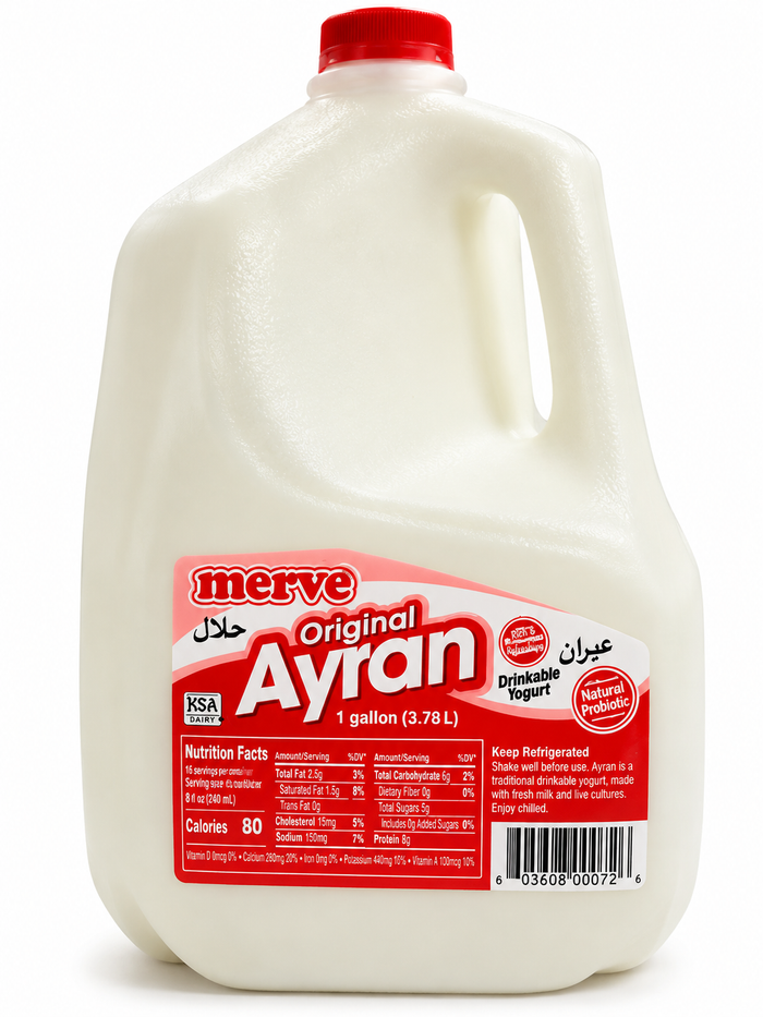 Merve Ayran Yogurt Drink (1 Gallon)