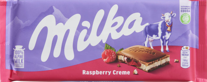 Milka Raspberry Creme 100g image 0