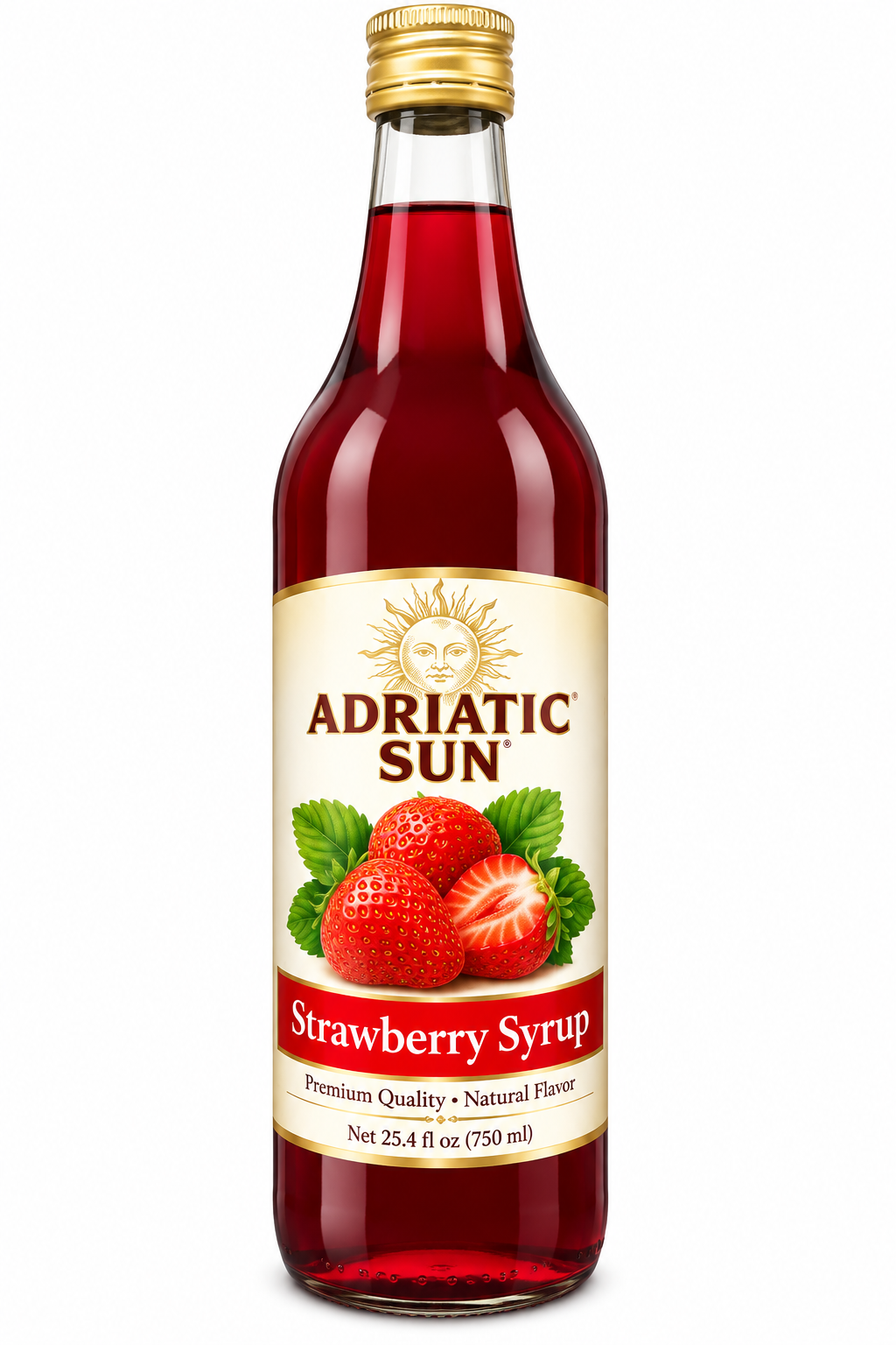 Adriatic Sun Strawberry Syrup 1L