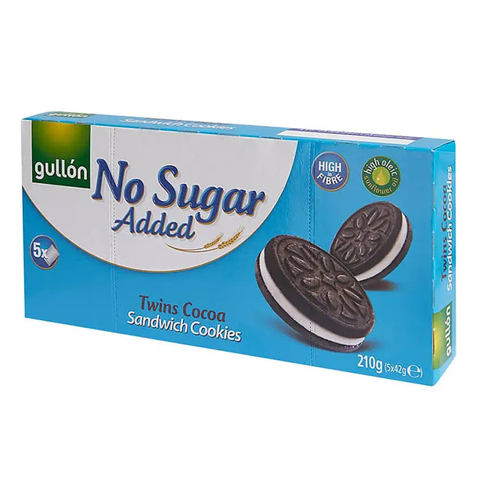 Gullón Gullon No Sugar Twins Creme Sandwich Cookies 210 g