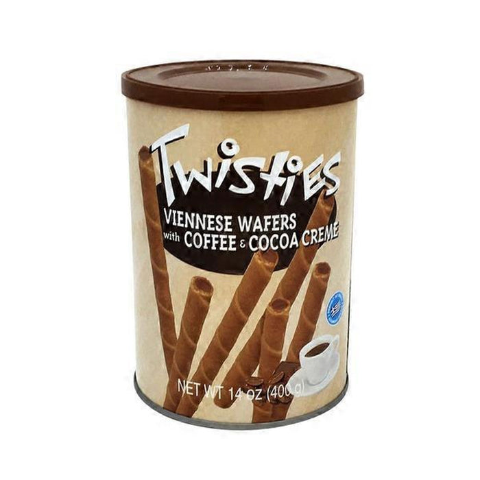 Twisties Coffee & Cocoa Cream Wafer rolls (400g)