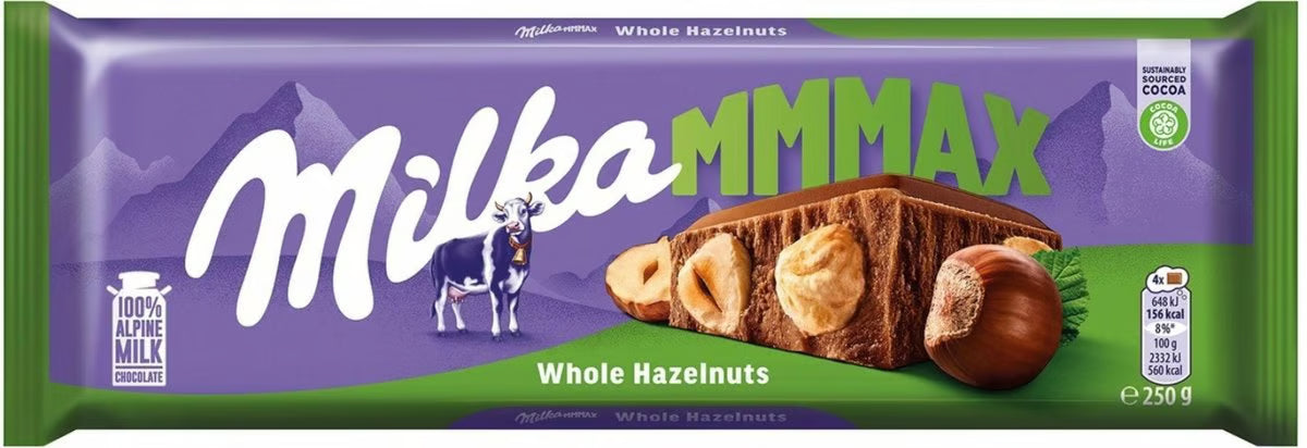 MILKA WHOLE HAZELNUTS 250G