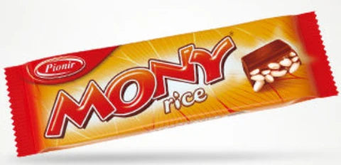 MONY Rice Bar, Milk Chocolate with Puffed Rice (Pionir) 150 g